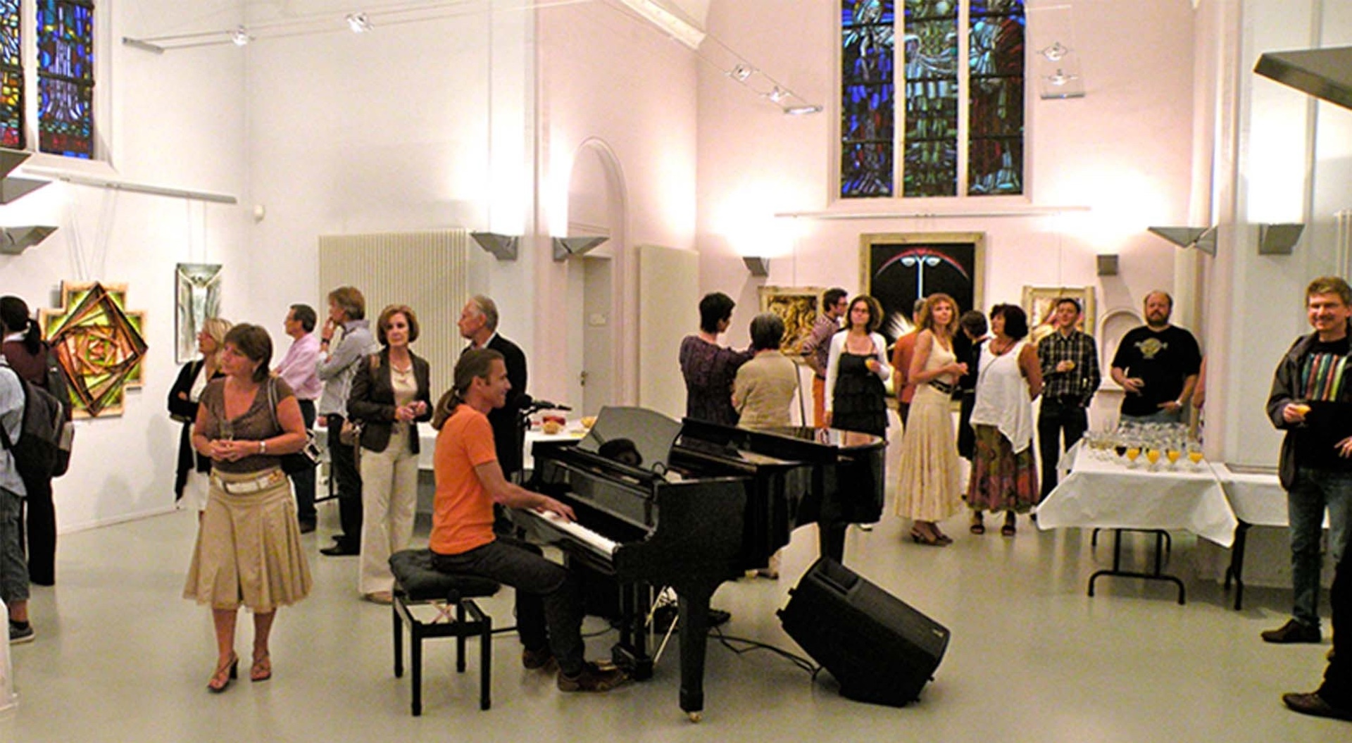 Affiche Solo-tentoonstelling 'Geschilderd zonder auto' in de kapel van het gemeenschapscentrum<br>''t Gasthuis van Wijnegem' van 10 t.e.m. 16 juni 2010. (2010)