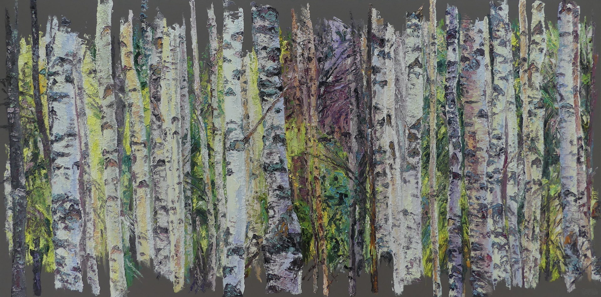 Many birches