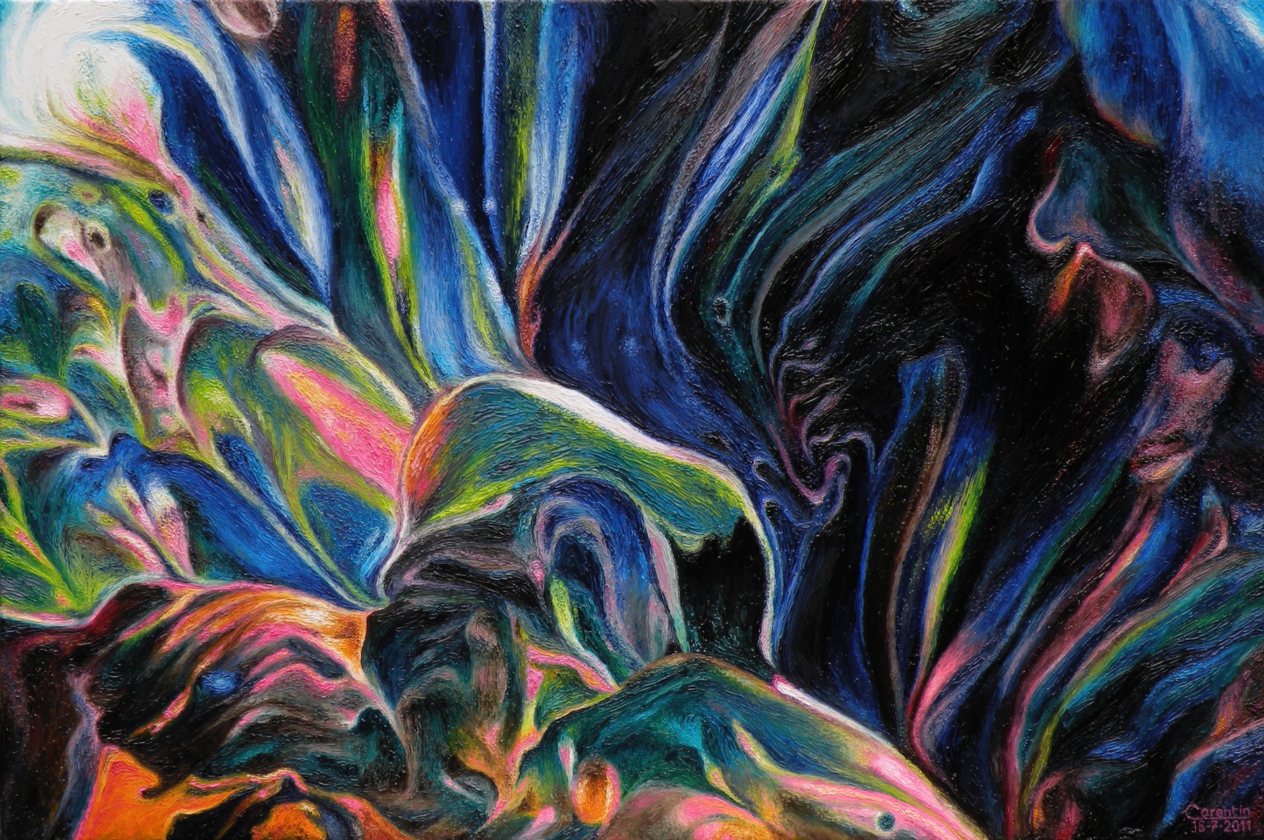 Night at <br>the blue forest