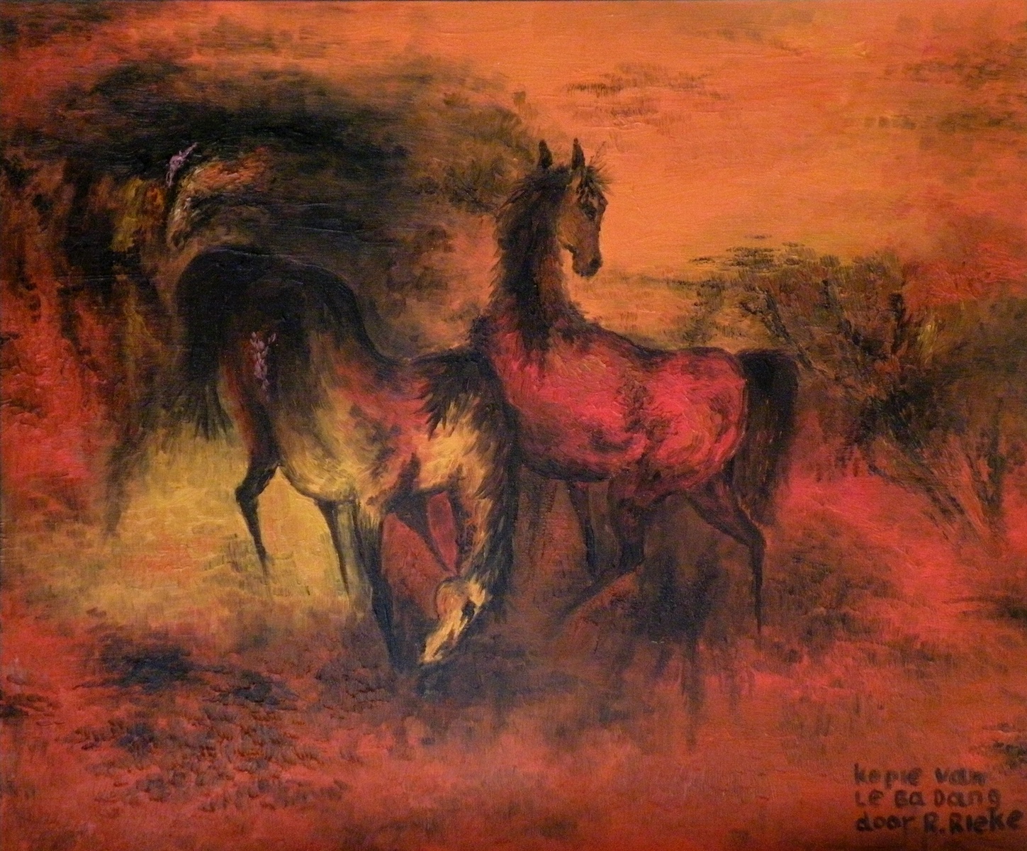 Rood en geel paard (kopie van<br>Le Ba Dang)