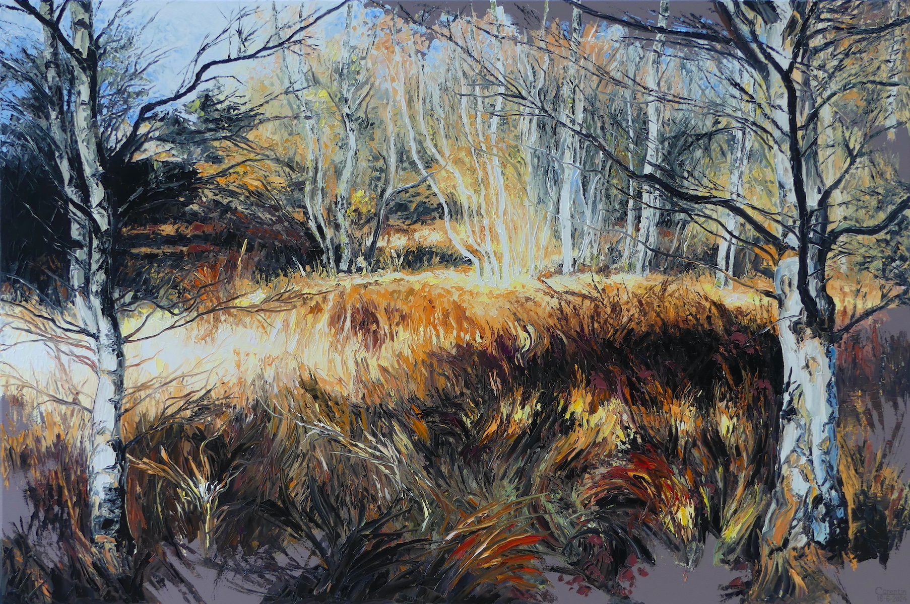 Sun over<br> heathland