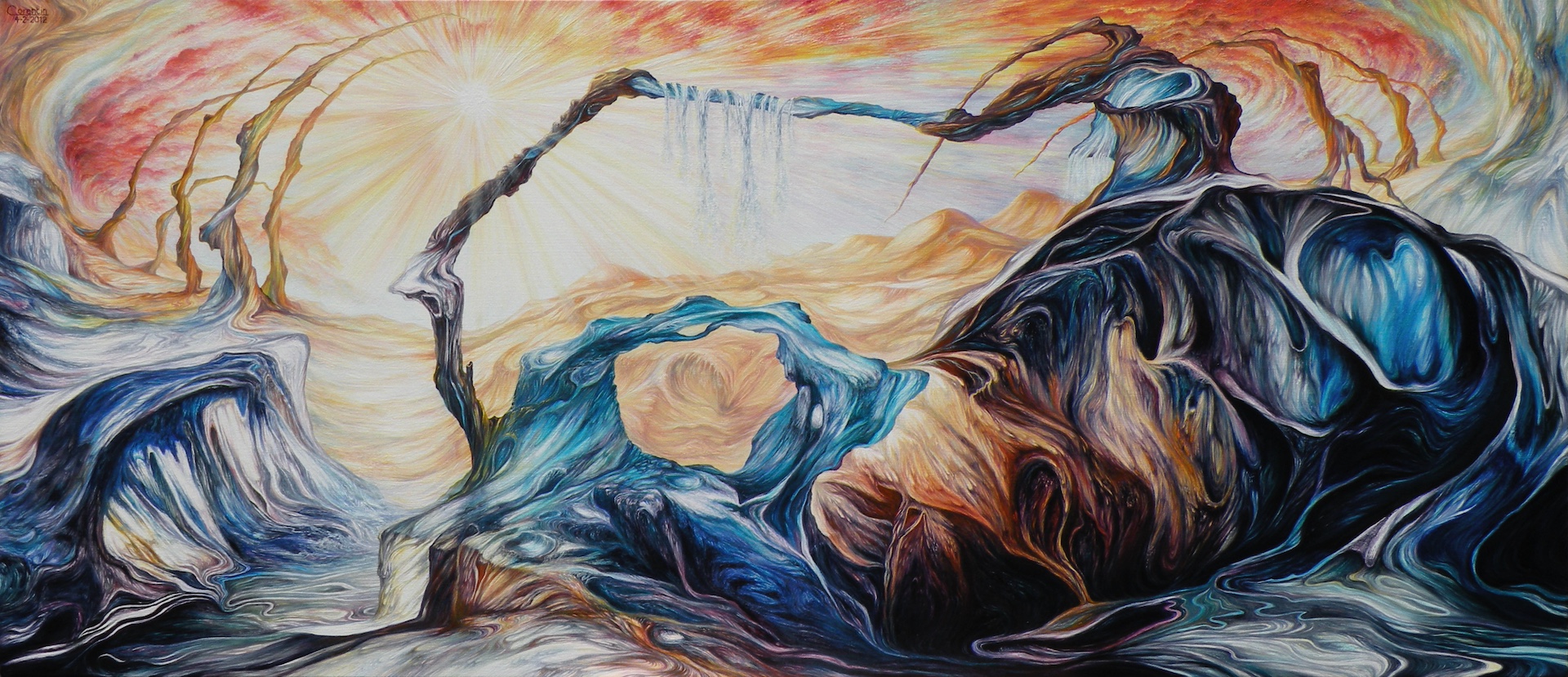 The edge of the blue mountains