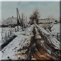 Country road (kopie van Rien Poortvliet)