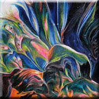 Night at  the blue forest